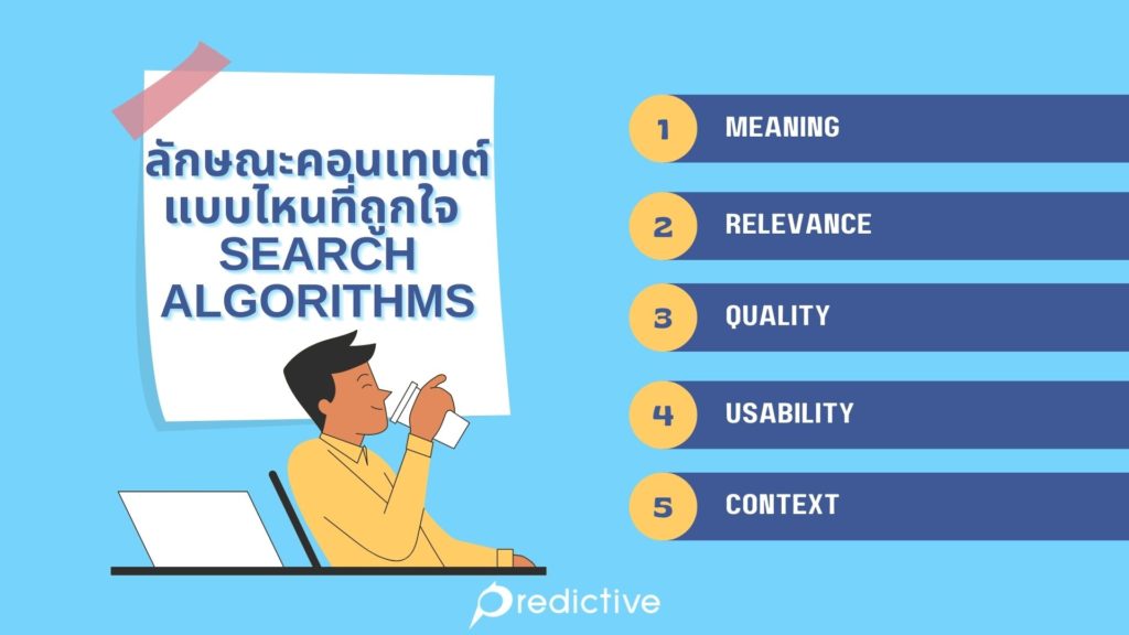 คอนเทนต์แบบไหนที่ถูกใจ Search Algorithms