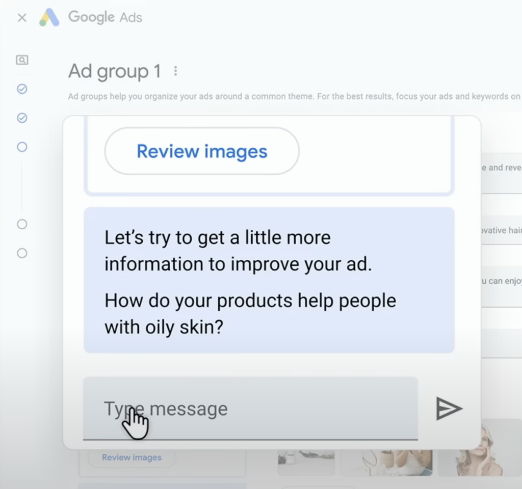 Google Ad Conversational experience